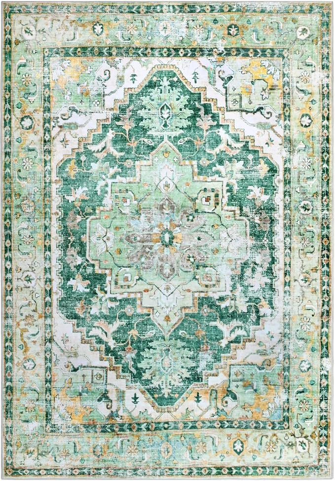 8x10 Boho Area Rug, Machine Washable Area Rugs 8x10 - Image 2