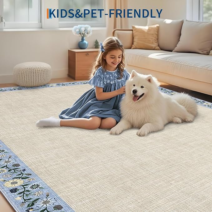 GarveeHome Entryway Rug 2x6 Modern Bordered Runner Rug Washable Kitchen Runners - Image 7