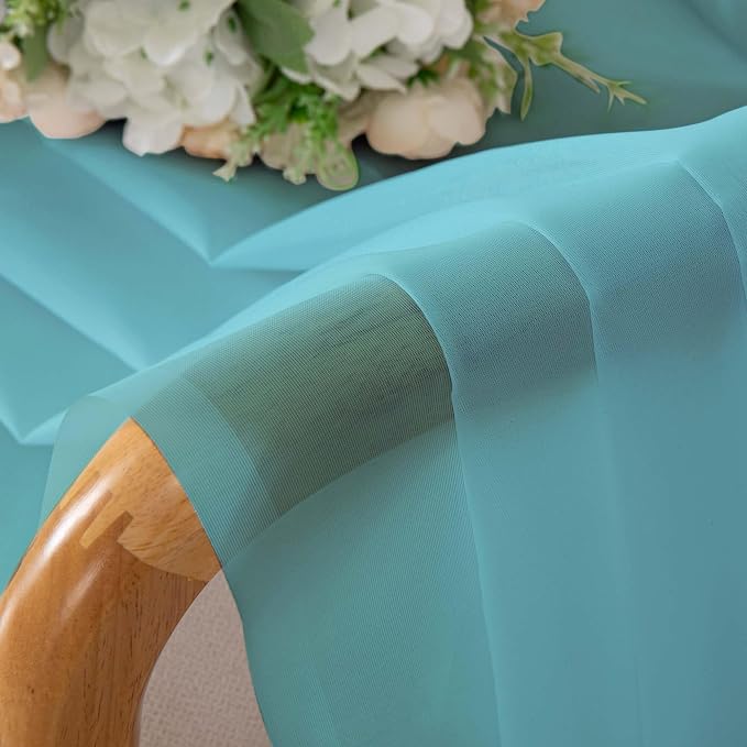 Chyhomenyc Sheer Curtains 108 Inch Length 2 Panels Set, Extra Long Light - Image 9