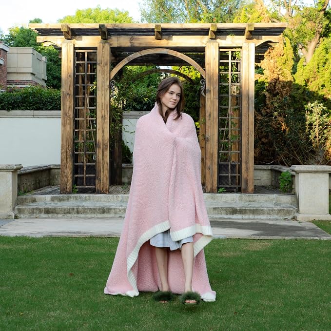 Snuggle Sac Pink Throw Blankets - Image 7