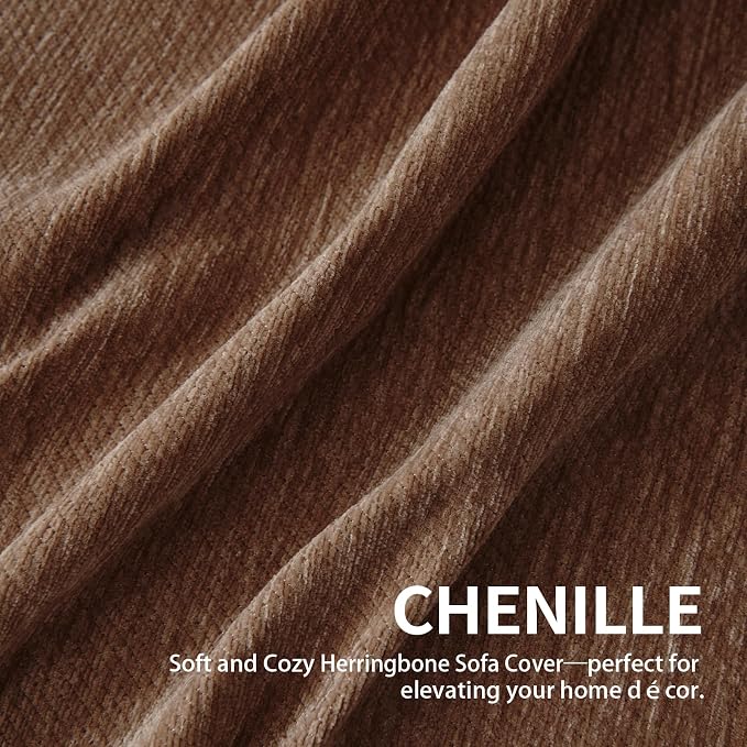 Couch Cover for Dogs, Boho Sofa Covers for 3 Cushion Couch, Chenille Sofa - Image 6