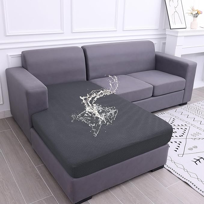 hyha Waterproof Sectional Couch Covers, Non Slip Sofa Couch Cushion Covers L by hyha