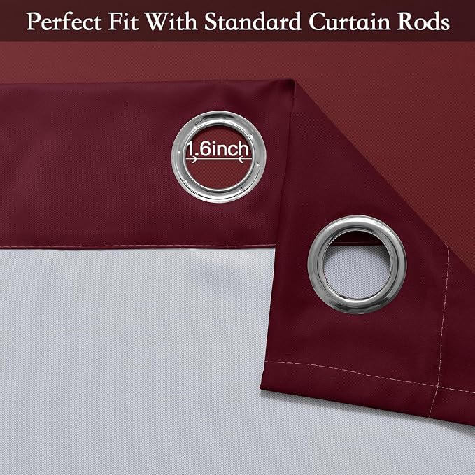 SimpleHome Ombre Room Darkening Curtains 36 inches Length - Image 3