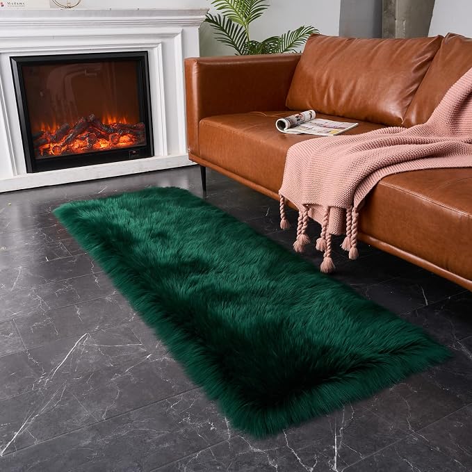 EasyJoy Ultra Soft Fluffy Rugs Faux Fur Rug Chair Cover Seat Pad Fuzzy Area Rug - Image 3