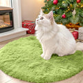 OLANLY Grass Green Round Rugs for Bedroom by OLANLY