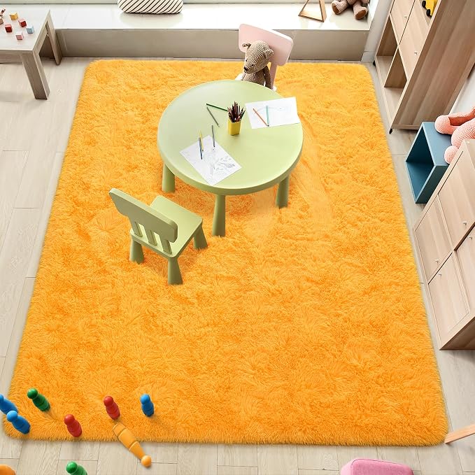 Amearea Premium Soft Fluffy Rug Modern Shag Carpet, 5.3x7.5 Feet, Fuzzy Plush by AmeareaDirect