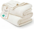 Bedsure GentleSoft Fleece Blanket Twin Size Cream by BEDSURE