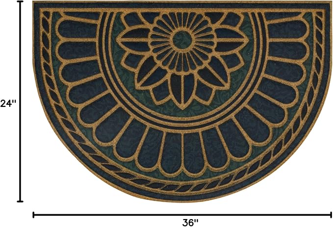 Mohawk Home Swirl Style Casual Ornamental Denim Blue 2' X 3' All Weather - Image 3