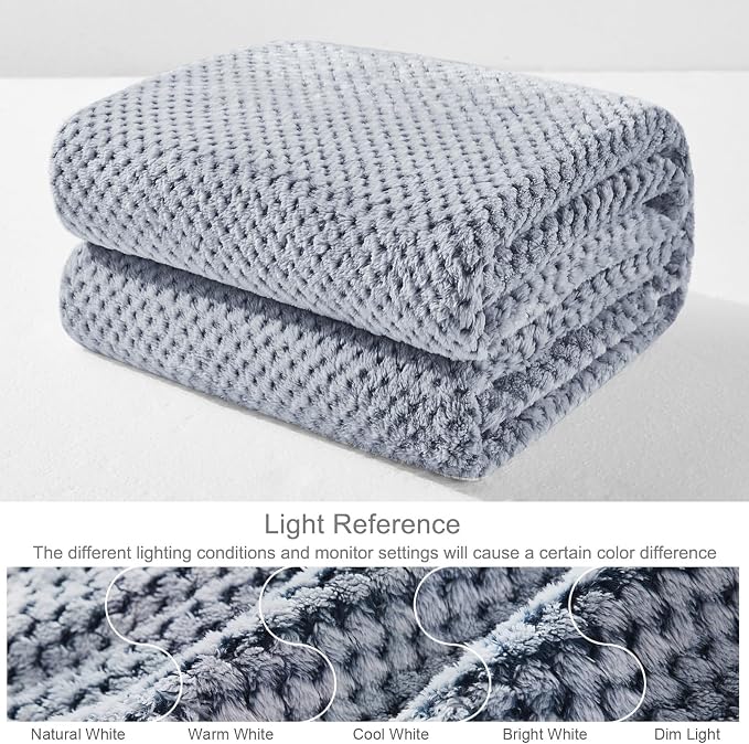 Exclusivo Mezcla Fleece Bed Blanket Queen Size, Super Soft and Warm Blankets - Image 7