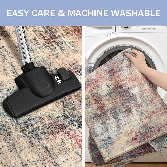 IOHOUZE Abstract Runner Rug 3x10 Ft Washable Runners - Image 3