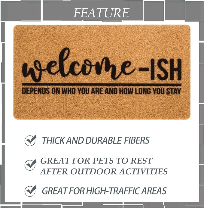 Eohak Welcome-Ish Front Door Mat - Image 4