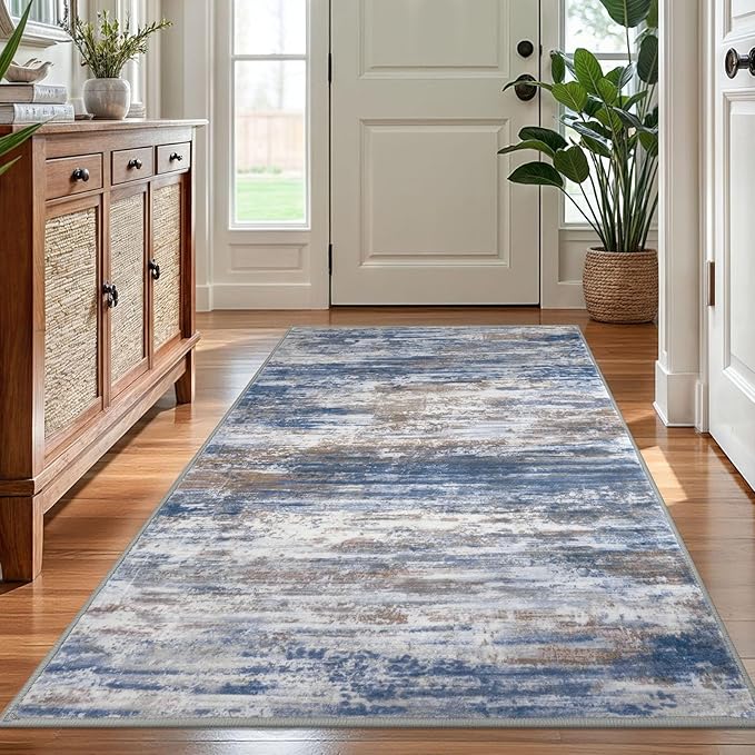 KOZYFLModern Abstract 4x6 Ft Washable Large Rugs by KOZYFLY