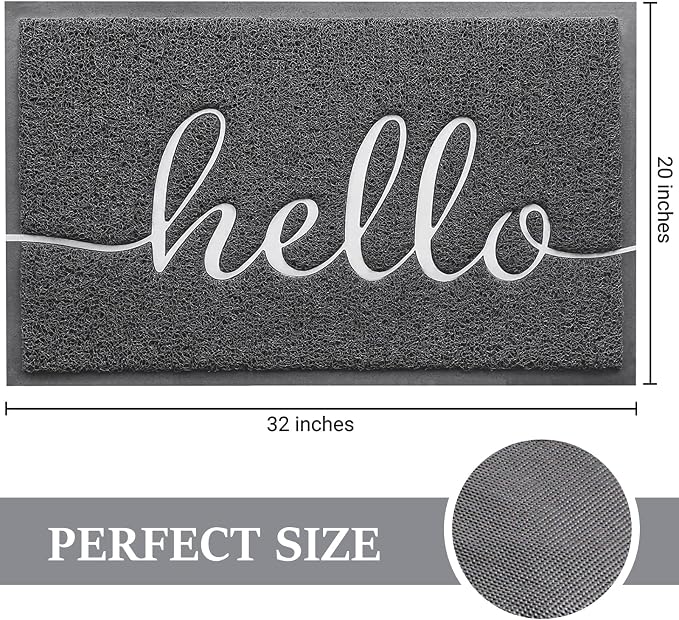 BeneathYourFeet Door Mat, Welcome Mat Low Profile Front Doormat Non Slip Mats - Image 3