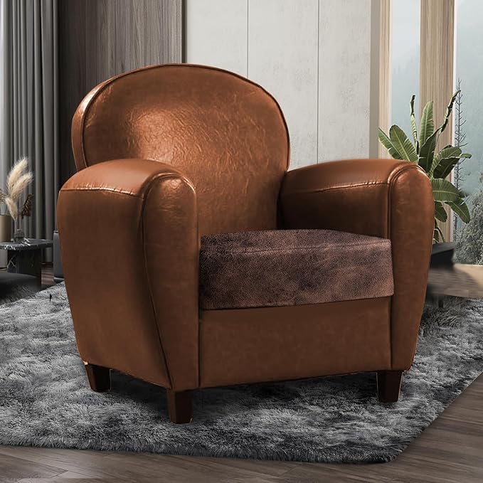 Leather Look Couch Cushion Covers Sofa Seat Slipcovers Sets Couches Furniture - Image 2