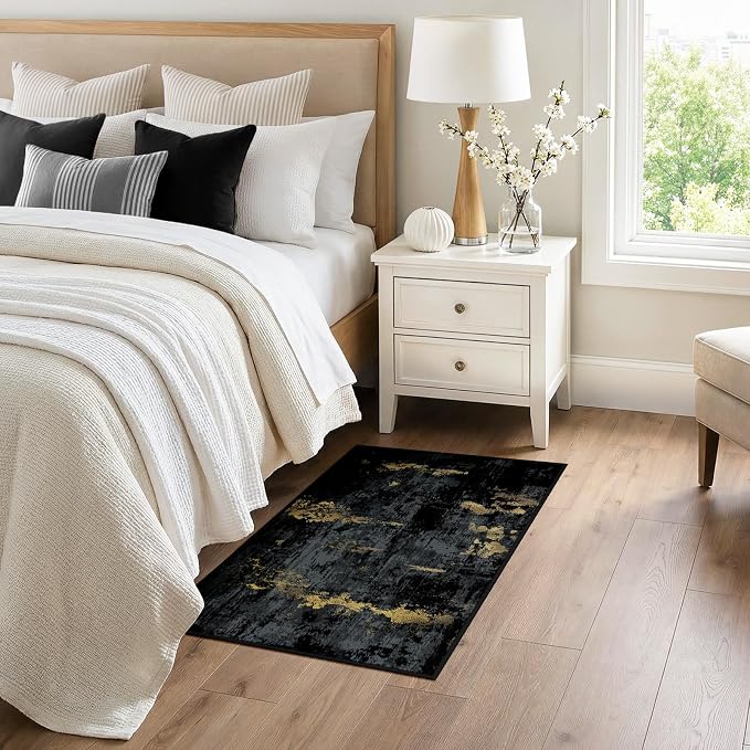 Washable Area Rugs 3x4 Non-Slip Modern Abstract Soft - Image 2