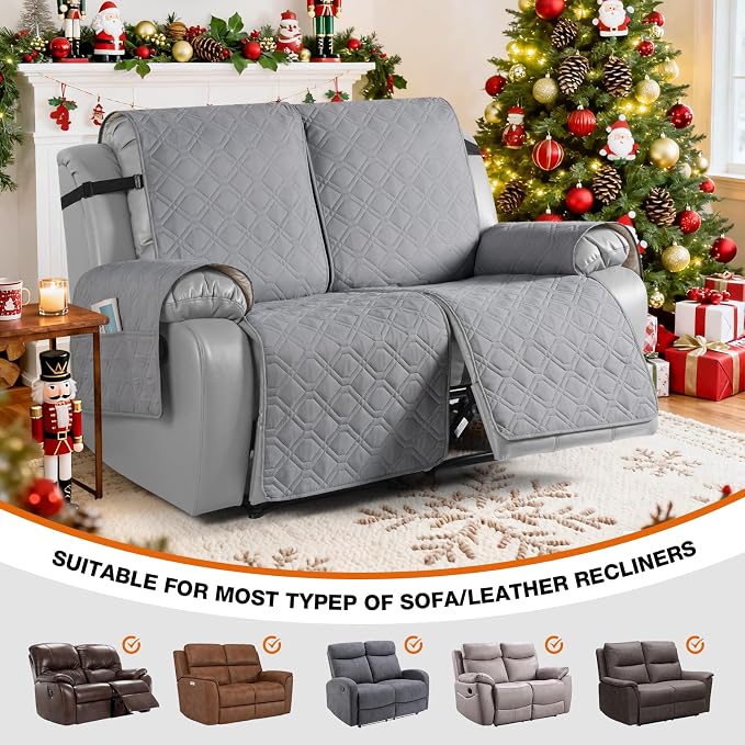 VANSOFY Waterproof Recliner Couch Covers, Sofa Covers 1-Piece Washable - Image 4