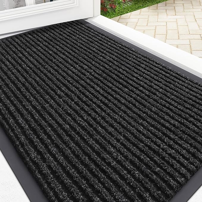 OLANLY Front Door Mat Indoor Outdoor Entrance, Waterproof Heavy Duty Doormat by OLANLY