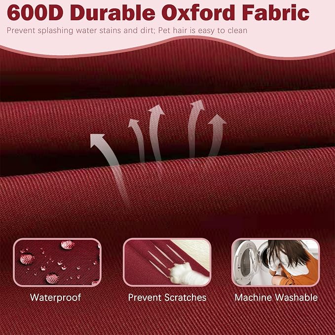 Sqodok Patio Cushion Cover 19x19 inch, Outdoor Seat Cushion Slip Cover - Image 3