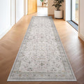 Hazo Haus Light Gray Kitchen Rug 12 ft Long by HazoHaus