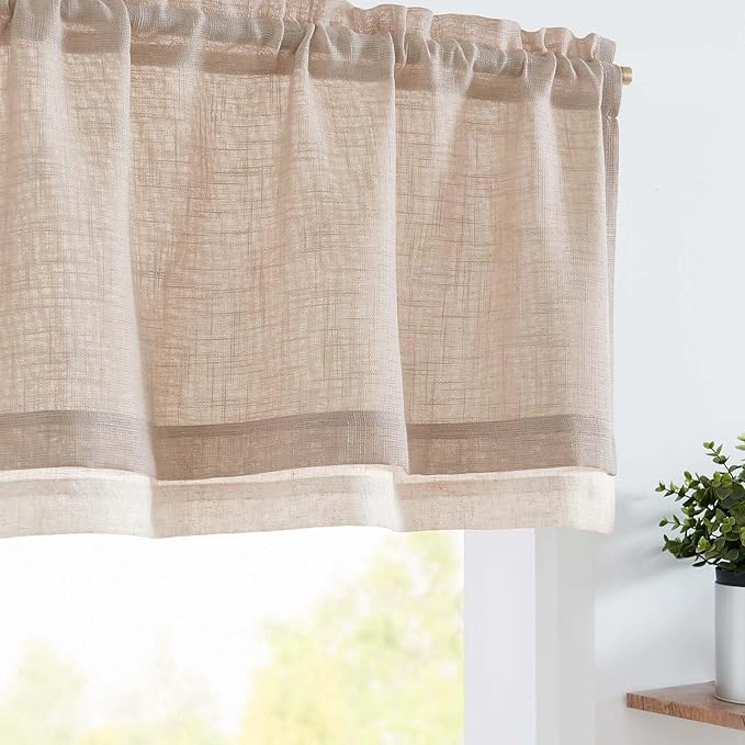 jinchan Linen Farmhouse Valances by JINCHAN