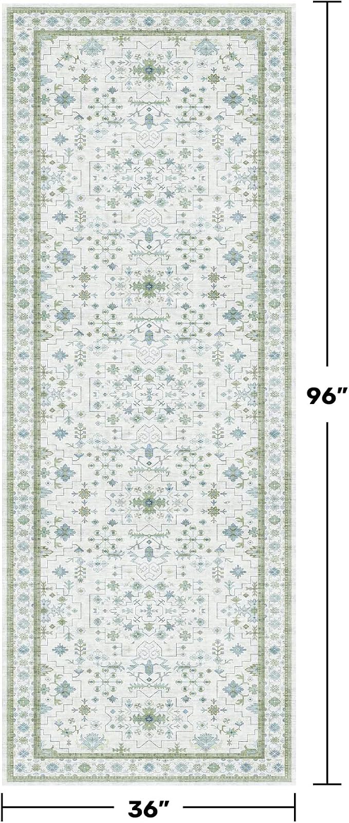 Hazo Haus Turkish 3x8 Wide Hallway Runner - Image 2
