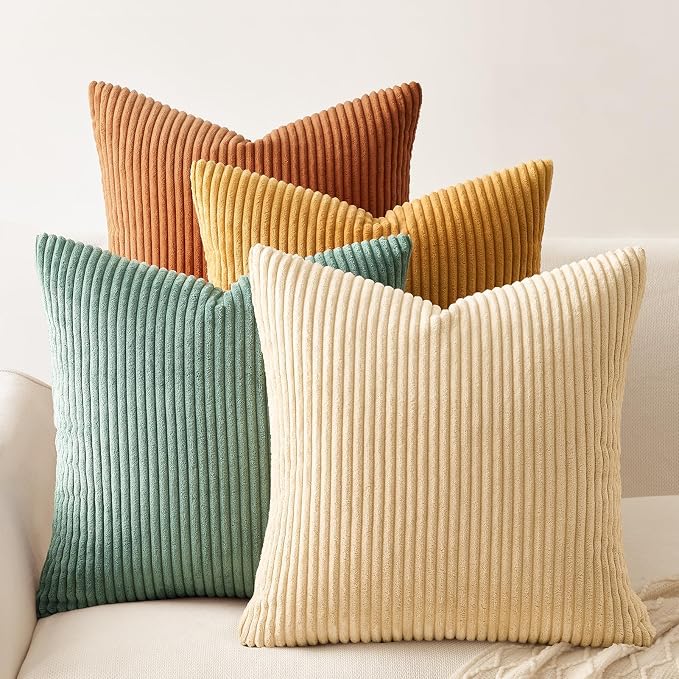 Topfinel Large Decorative Throw Pillow Covers, Soft Velvet Modern Double-Sided by Topfinel
