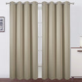LEMOMO Blackout Curtains 66 x 84 inch/Beige Curtains Set of 2 Panels/Thermal by Lemomo
