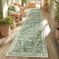 Yamaziot Washable Runner Rug 2x12 – Floral Non Slip Boho Hallway Runner Rug by Yamaziot