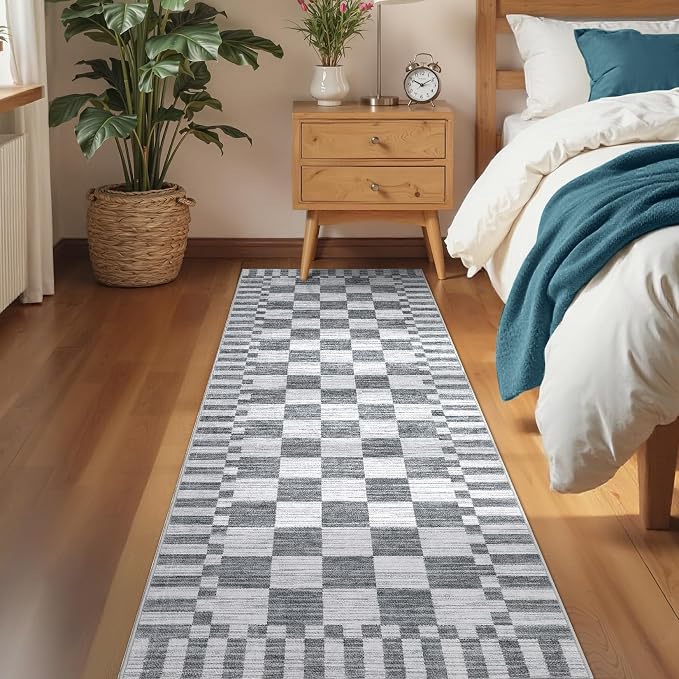 GarveeHome 2x10 Checkered Kitchen Runner Rug - Image 4