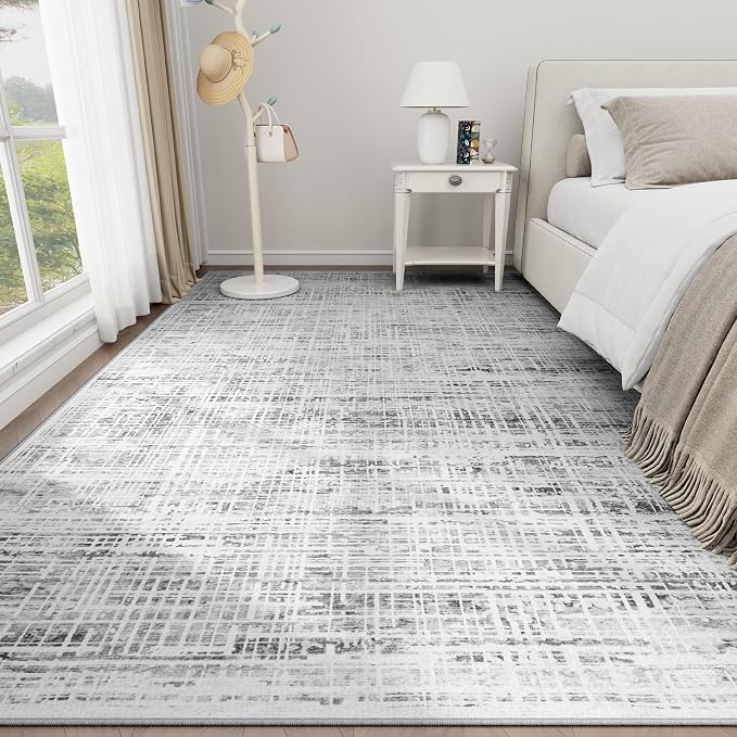 6x9 Area Rugs Washable Rug: Anti-Skid Abstract Modern Living Room Rug Soft Thin - Image 9