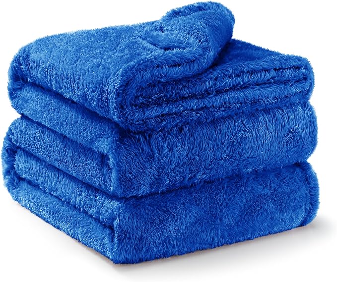 Exclusivo Mezcla Plush Fuzzy Fleece Bed Blanket King Size, Super Soft, Fluffy - Image 4