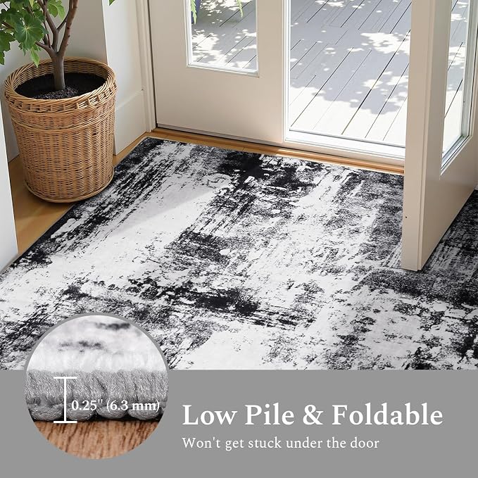Rugflix 5x7 Area Rugs for Living Room, Washable Large Rug Stain-Resistant Low - Image 5