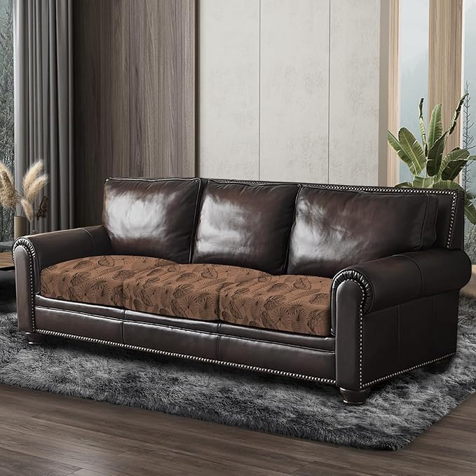 Leather Look Couch Cushion Covers Sofa Seat Slipcovers Sets Couches Furniture - Image 8