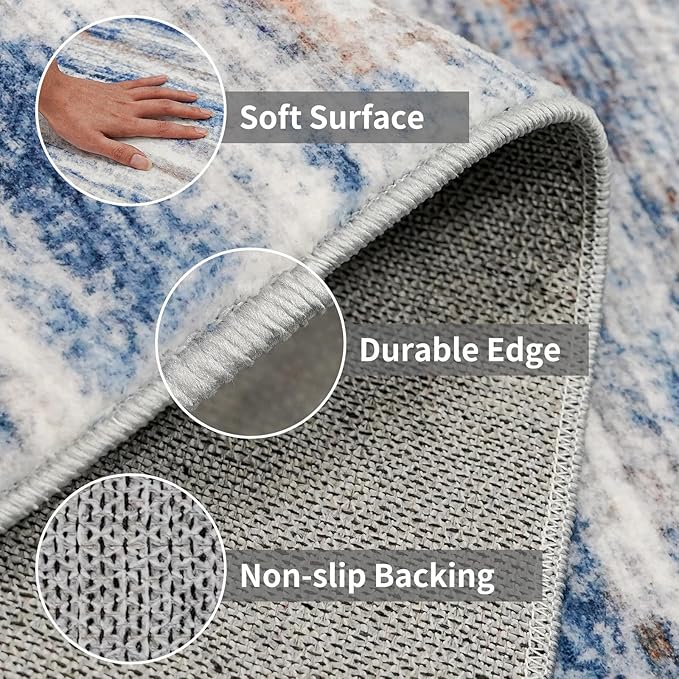 5x12 Runner Rug for Wide Hallway: Long Washable Runners for Entryway Living - Image 5
