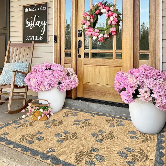3x5 Floral Entry Rug - Image 4