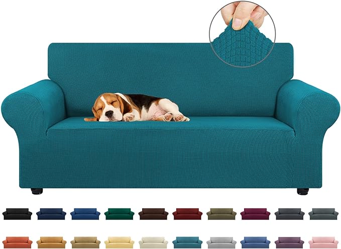 KEKUOU Stretch Loveseat Sofa Cover Slipcover, Couch Covers by KEKUOU