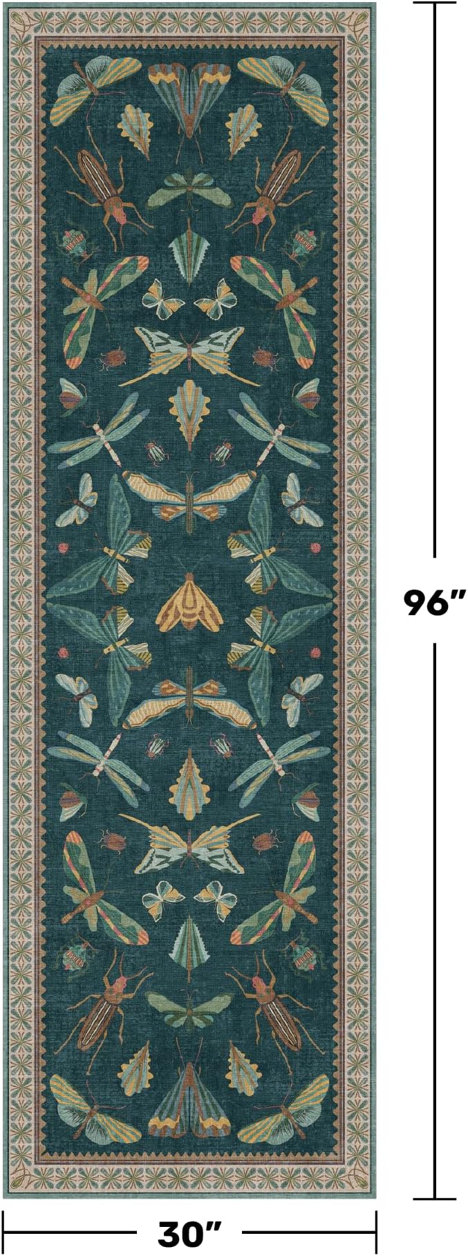 Hazo Haus Wide Runner Rug for Hallway 2'6"x8' - Image 2