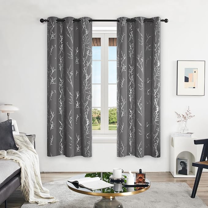 Deconovo Grey Blackout Curtains - Image 2