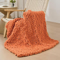 Bigacogo Chunky Knit Throw Blanket by Bigacogo