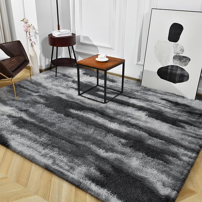 TWINNIS Super Soft Shaggy Rugs Fluffy Carpets, 4x5.9 Feet, Indoor Modern Plush - Image 9