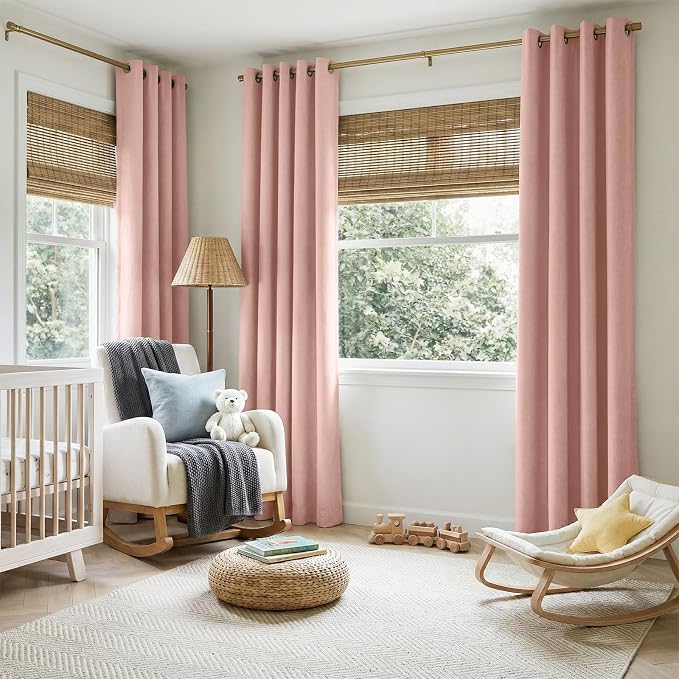 100% Blackout Shield Linen Blackout Curtains - Image 5