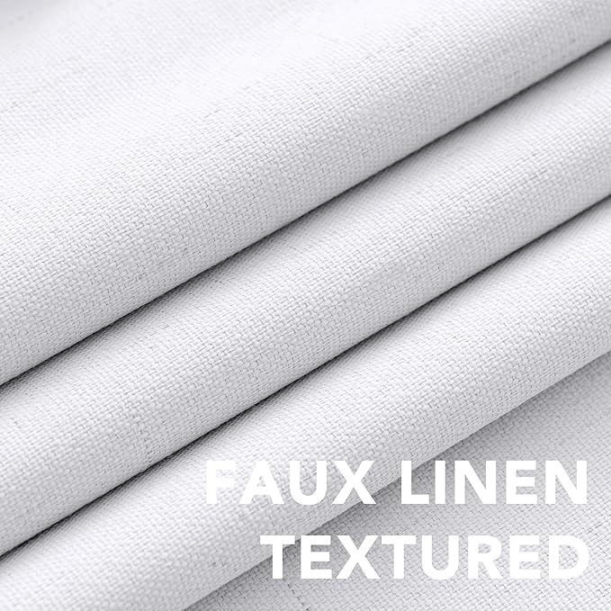 H.VERSAILTEX White Blackout Curtains, Thermal Curtains 96 inches Long 100% - Image 4