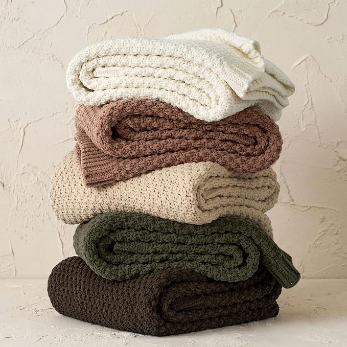 EVERGRACEHOME Chunky Chenille Knit Throw Blanket - Image 3