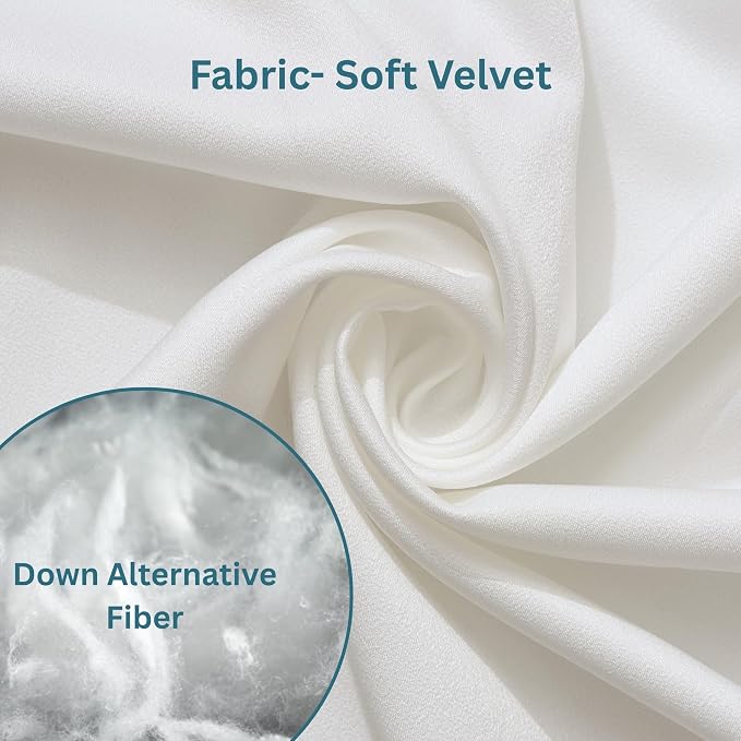 LANE LINEN Polyester Fiber Filled Decorative Cum Throw Pillow Inserts Pack of - Image 4
