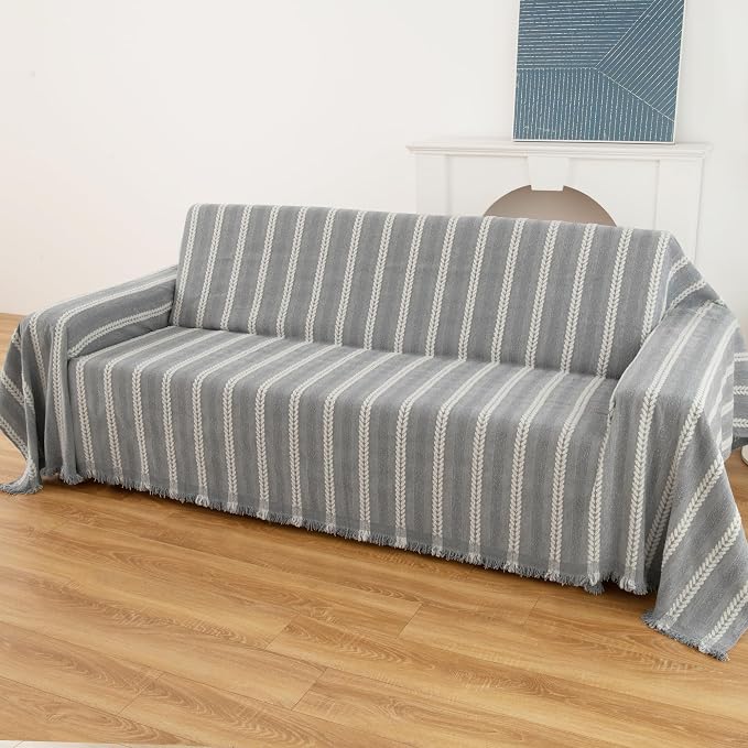 Boho Sofa Covers for 2 Cushion Couch, Couch Cover for Dogs, Loveseat Cover Soft by KaviKon