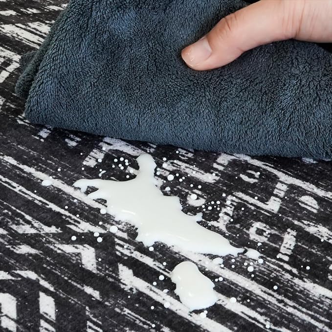 Washable Runner Rug 2'6''x14'Moroccan- Non Slip Hallway Rugs Rubber Backing - Image 6
