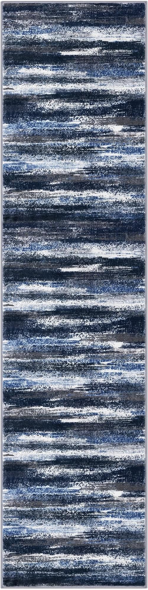 Lansny Modern Abstract Hallway Runner Rug - Image 9