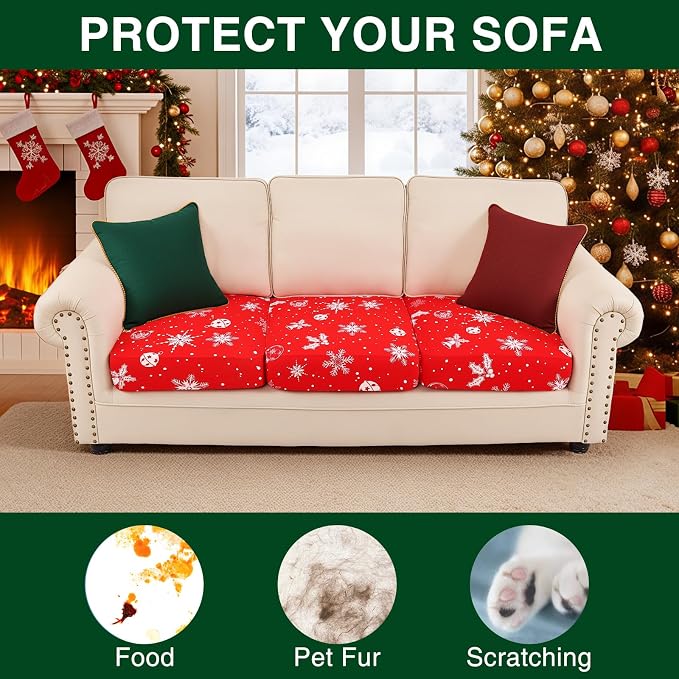 Smiry Printed Couch Cushion Covers, Stretch Soft Couch Covers - Image 7