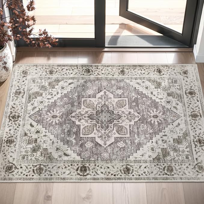 SERISSA Boho Rugs for Entryway, 2x3 Entryway Rug Non-Slip Washable Small Area by SERISSAHomeDecorCollection