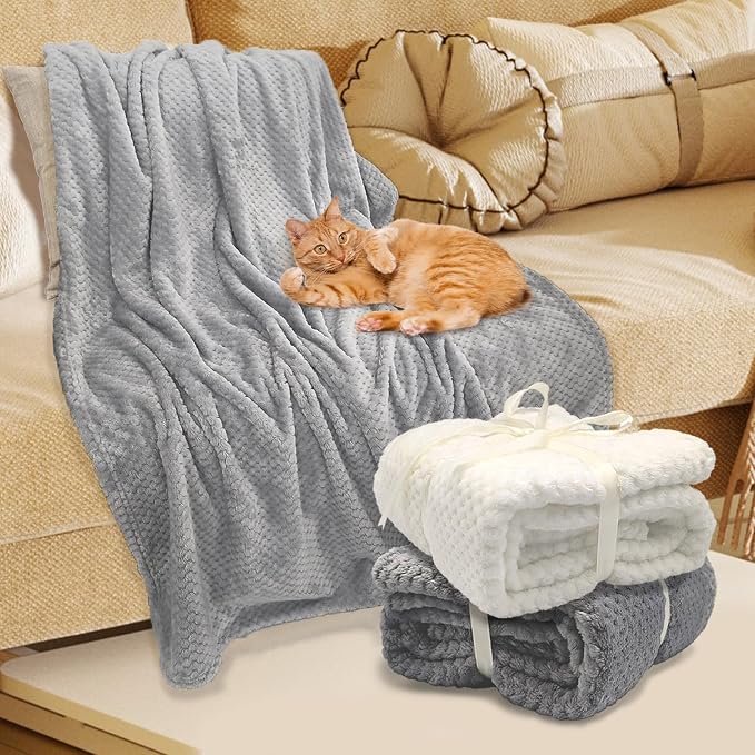 4 Pack Fleece Throw Blankets 50x60 Inches - Image 8